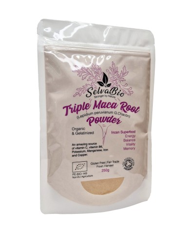 Organic Gelatinized Triple Maca Root Powder