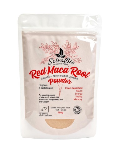 Raíz de Maca Roja Orgánica Gelatinizada