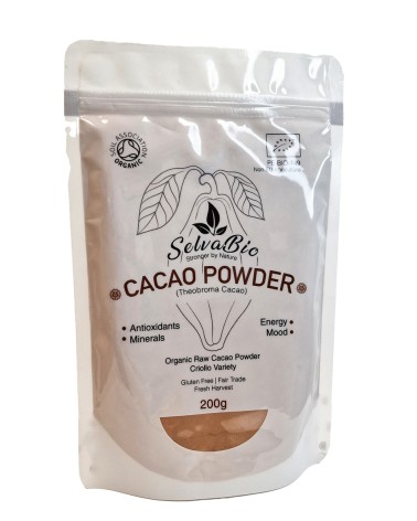 SelvaBio Organic Cacao Powder, Criollo Variety